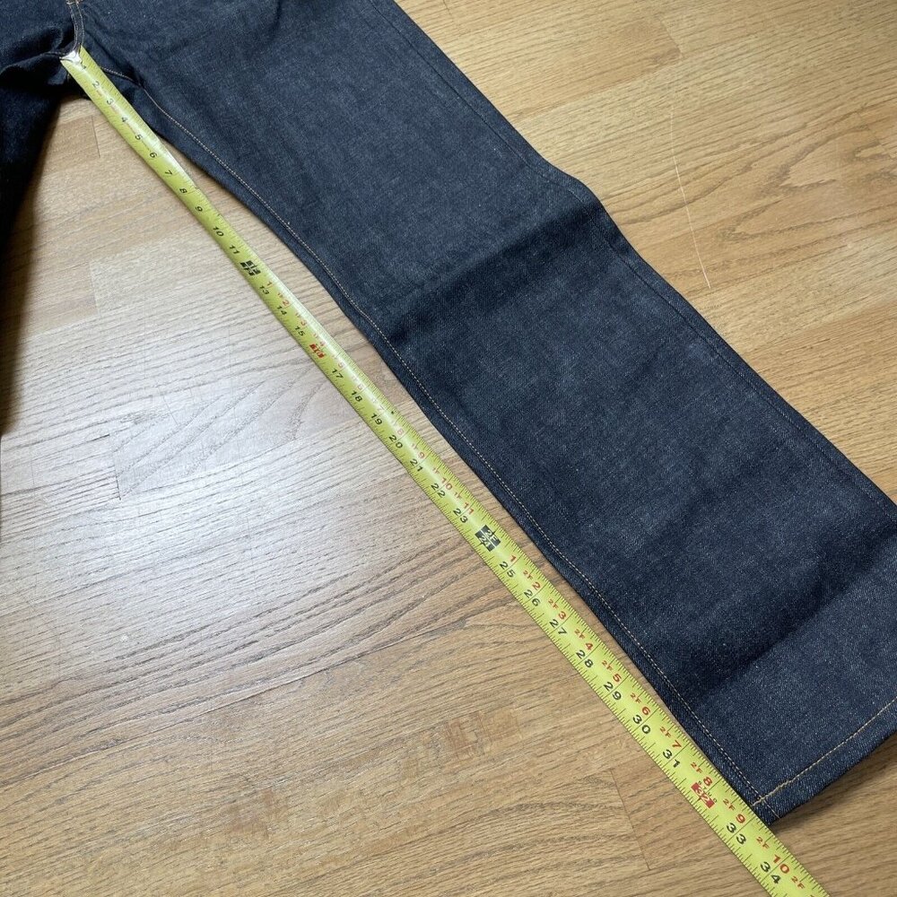 TAYLOR STITCH The Democratic Natural Indigo Selvage Denim Jeans Sz 31x34 $248 - Picture 11 of 13